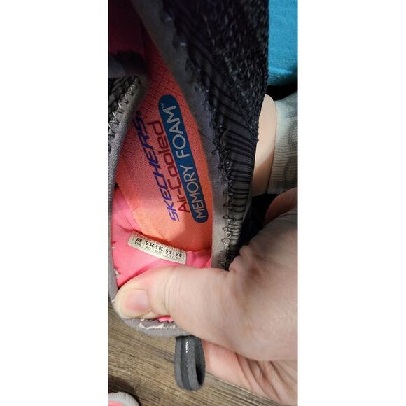 Sketchers Memory Foam Grey Slip On Shoes Air Cooled Pre-owned Size 8.5. Box40 - Picture 11 of 12